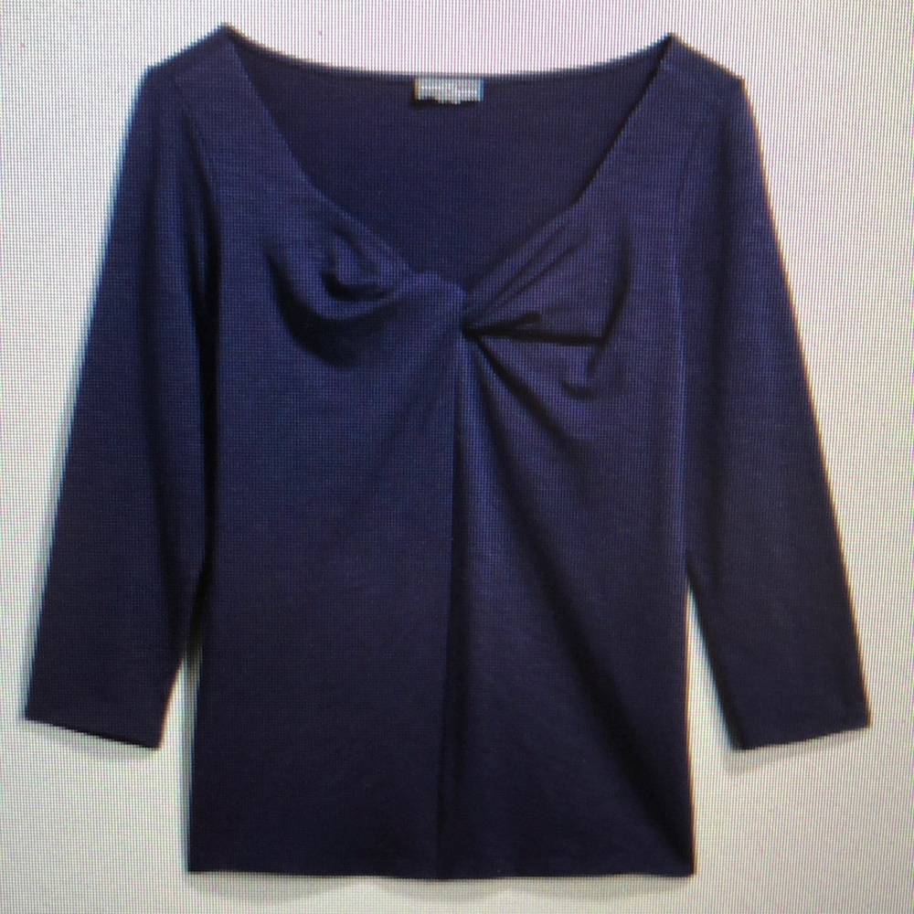 Market & Spruce Eleyn Twist Neckline Knit Top